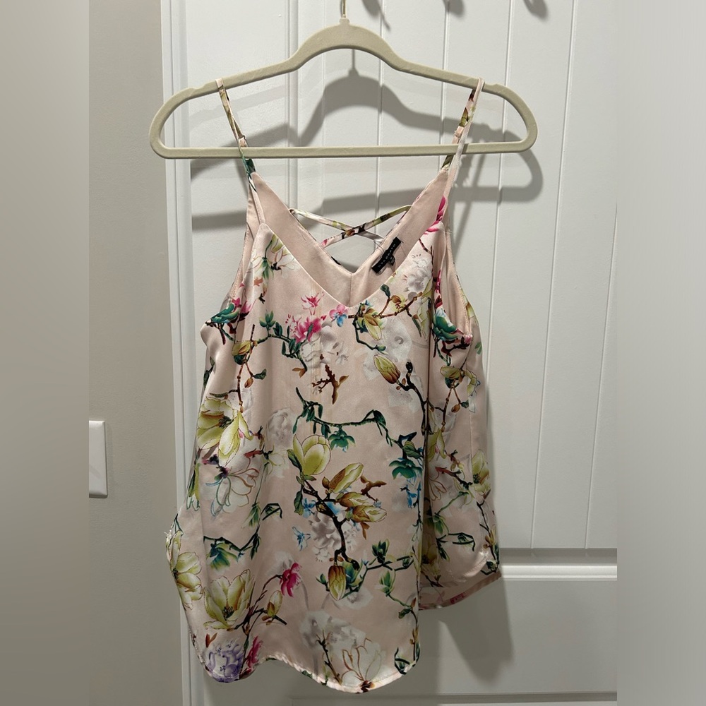 Staccato floral tank top/ dress blouse
